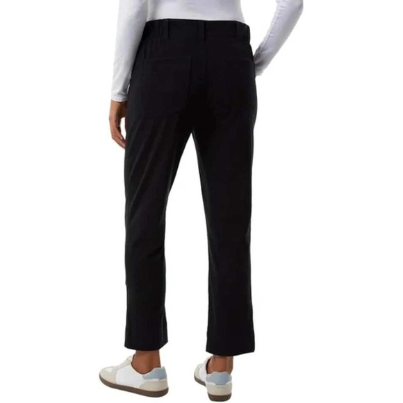 NEW Eddie Bauer Women's 12 Horizon Straight Ankle Pant  Black Side Pocket - Picture 3 of 12